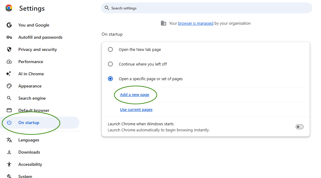 Chrome instructions step 3